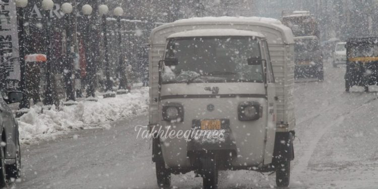 Fresh Snowfall In Higher Reaches, Light Rains In Kashmir Plains
