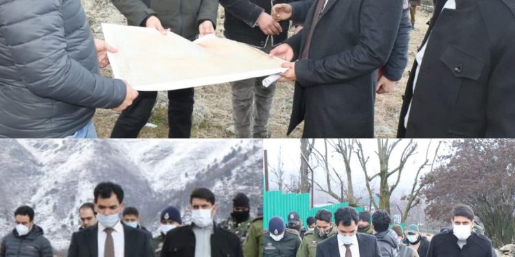 Vijay Bidhuri visits Chhaterhama, Srinagar; Inspects retrieved land