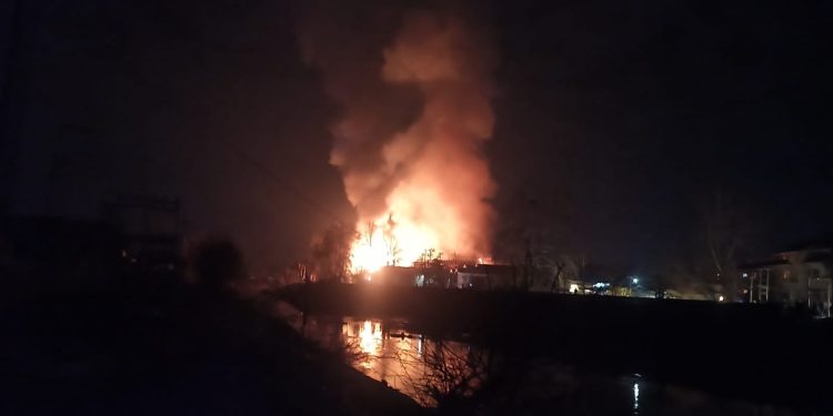 Fire Continues To Rage At Bone and Joint Hospital Barzulla