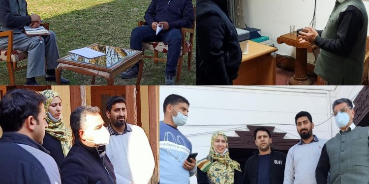 N Z Khan Reviews Functioning Of J&K SEOC Srinagar