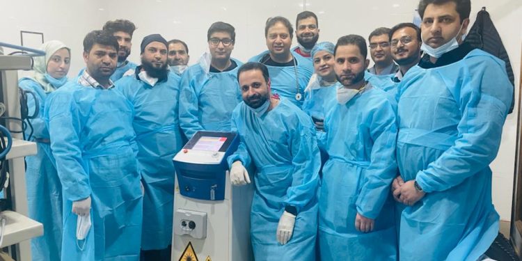 First time in J&K, laser intervention in Pulmonology started at CD hospital