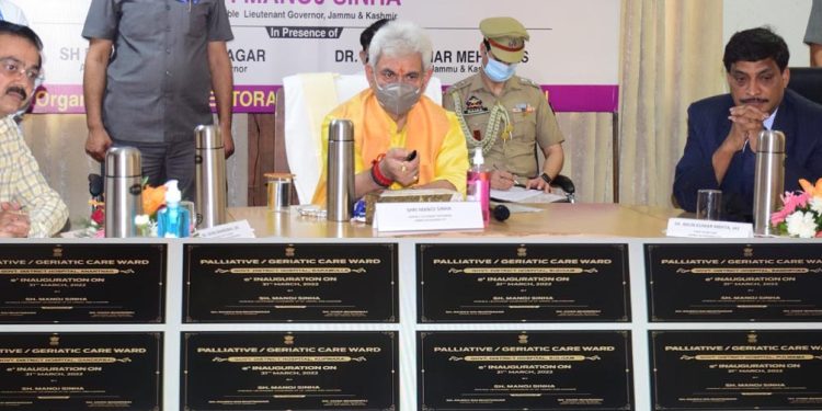 Lt Governor inaugurates 10-bed state-of-the-art Palliative/Geriatric Care Wards in all districts of J&K UT