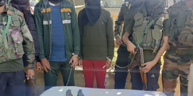 Two Hybrid JeM militants arrested in Pattan Baramulla, arms and ammunition recovered: Police