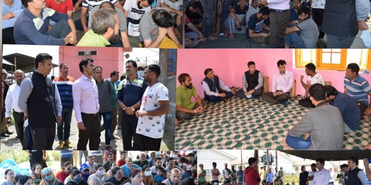 Commissioner Secretary Revenue visits Vessu migrant colony, takes stock of grievances, demands of inhabitants