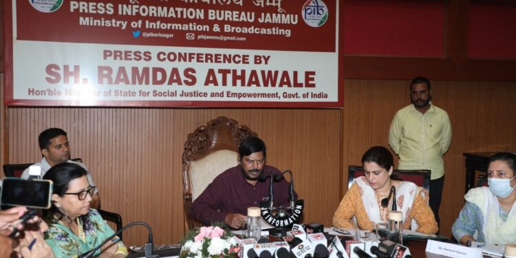A peaceful, developed J&K is Government’s top priority: Ramdas Athawale