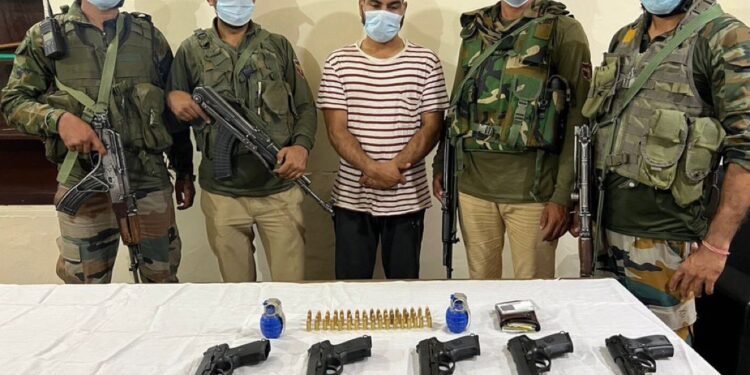 LeT Hybrid Miltant Arrested in Srinagar, Arms and Ammunition Recovered: Police