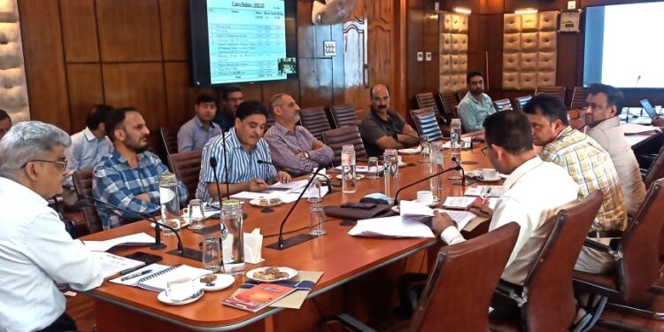 Dulloo reviews progress under CAPEX, CSSs, NABARD & Deliverables in Horticulture Sector of J&K