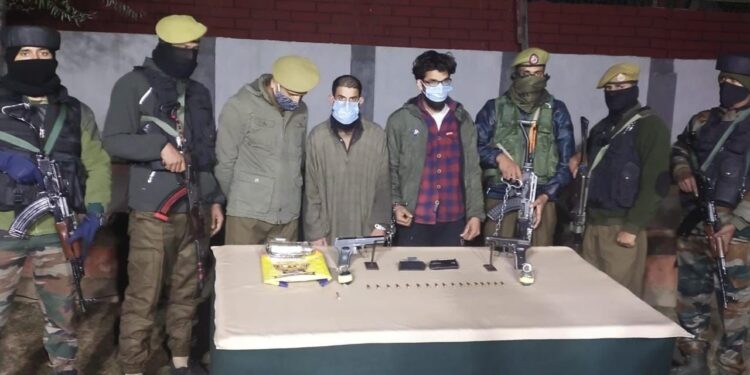 Two LeT Hybrid Militants apprehended in Sopore, Arms And Ammunition Recovered: Police
