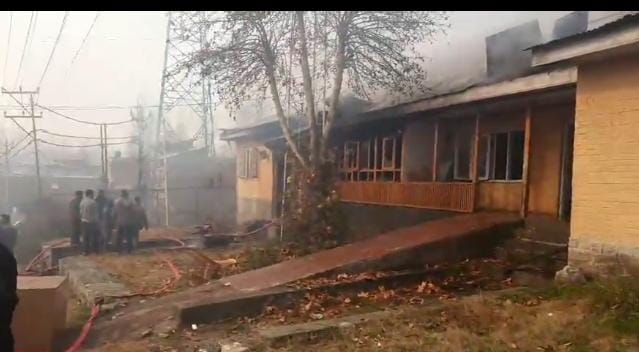 Billing Section, Its Accessories, at PDD Office Sangam Anantnag Damaged in Fire Mishap