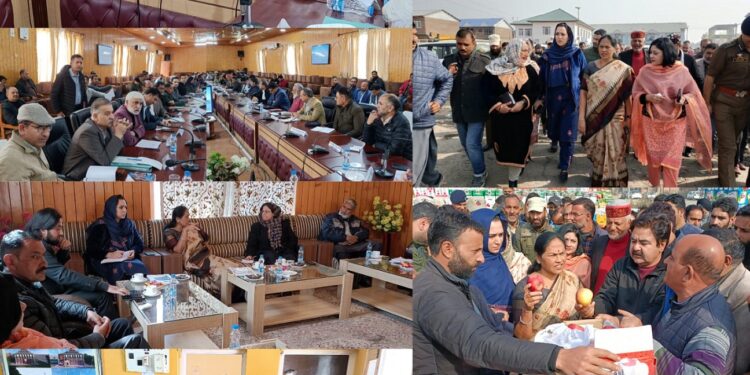 Union MoS for Agriculture and Farmers Welfare visits Fruit Mandi Sopore, listens to concerns of fruit growers