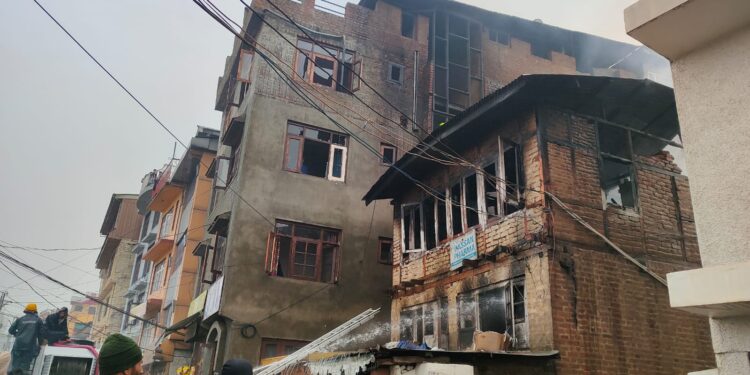 Blaze in Rajbagh Sgr Guts Pharmaceutical Store, Also Damages 3 Residential-cum-Commercial Buildings, Hotel