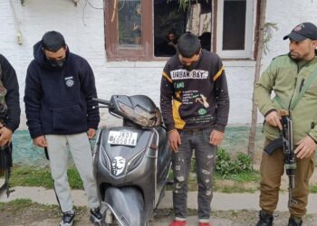 Duo Alleged of Stalking, Harassing & Intimidating Girl Arrested in Srinagar; Scooty Used for Offence Also Seized