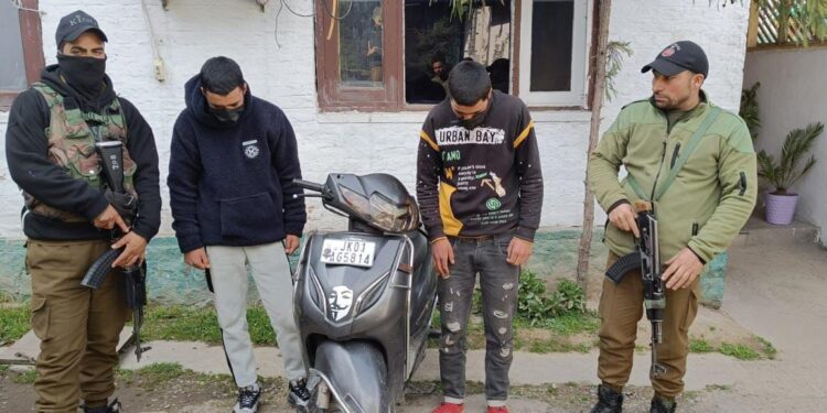 Duo Alleged of Stalking, Harassing & Intimidating Girl Arrested in Srinagar; Scooty Used for Offence Also Seized