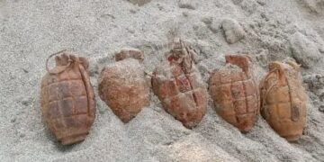 05 Rusted Grenades Recovered in Akhnoor