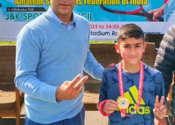 5th Grader Muhammad Qais Wins J&K Sub-Junior Soft Tennis Championship