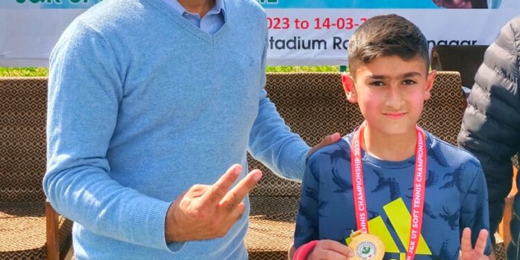 5th Grader Muhammad Qais Wins J&K Sub-Junior Soft Tennis Championship