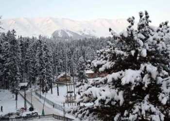 Fresh snowfall in Gulmarg, light rains lash plains in J&K