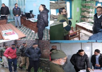 DC Kupwara conducts surprise inspection of ACD office, RDD Kupwara & other Offices