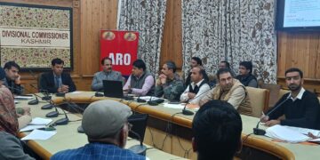 Div Com Kashmir chair meeting regarding Army Recruitment in Srinagar