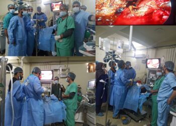 Laparoscopic enucleation of hydatid cyst of liver performed at district hospital shopian