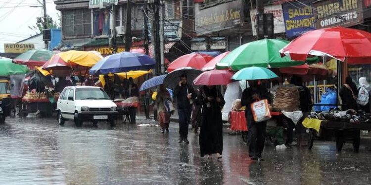 Rains continue, more forecast as temp dips in J&K