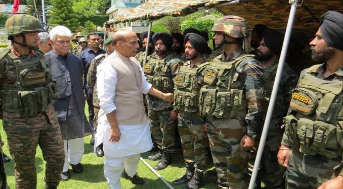 Rajnath Singh Visits Rajouri; Reviews Army’s Preparedness, Security Situation
