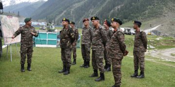 Northern Army Commander Visits to Inspect Ongoing Preparations for Amarnath Yatra