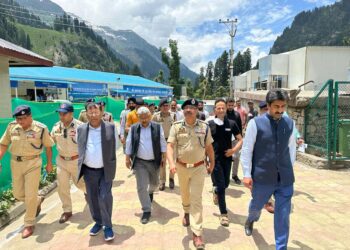 Amarnath Yatra 2023: DGP, FC (Home), Pr. Secy. to LG visit Baltal, Panjtarni, Chandanwari & Pahalgam; Review Security, Logistic & Other Arrangements