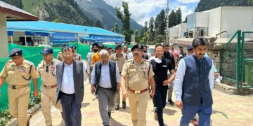 Amarnath Yatra 2023: DGP, FC (Home), Pr. Secy. to LG visit Baltal, Panjtarni, Chandanwari & Pahalgam; Review Security, Logistic & Other Arrangements