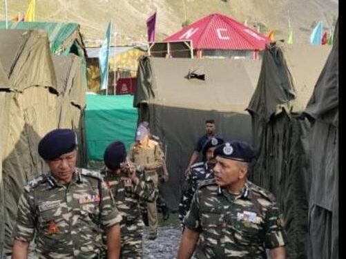 Amarnath Yatra – 2023: DG, CRPF Takes Stock of Security & Administrative Arrangements