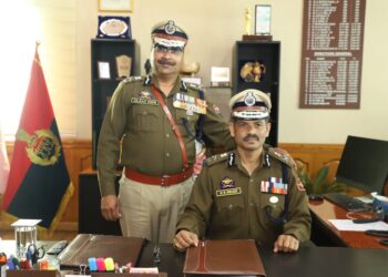 R.R Swain Formally Takes Over Dilbagh Singh As J&K’s 17th DGP