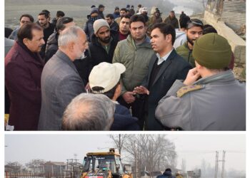 Pace up Barzulla Bund Road Work: Div Com To Officers