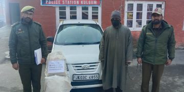 Police Arrest Drug Peddler in Kulgam, Contraband Substance Recovered