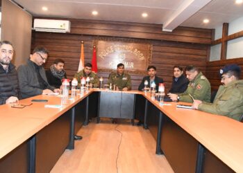 ADGP L&O J&K Vijay Kumar Chairs Joint Meeting At PCR Kashmir