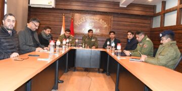 ADGP L&O J&K Vijay Kumar Chairs Joint Meeting At PCR Kashmir