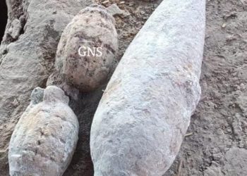 Rusted Shell Recovered During Road Widening in Rajouri