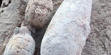 Rusted Shell Recovered During Road Widening in Rajouri