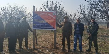Authorities Seize Over 5 Kanals of Orchards Belonging To ‘Notorious Drug Peddler’ in Mawer Handwara