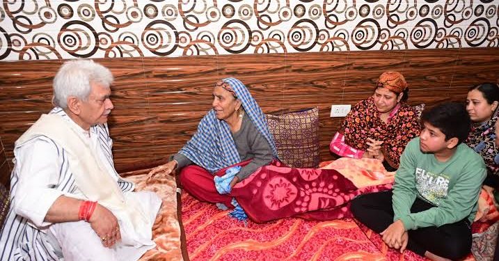 LG visits family of SSF personnel, offers condolence