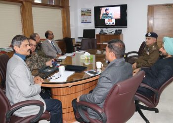 DGP J&K, GOC 16 Corps Jointly Chair Security Review Meet at PHQ in Jammu