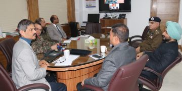DGP J&K, GOC 16 Corps Jointly Chair Security Review Meet at PHQ in Jammu