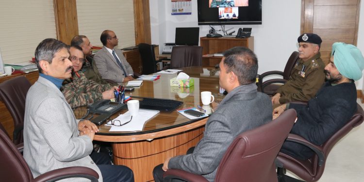 DGP J&K, GOC 16 Corps Jointly Chair Security Review Meet at PHQ in Jammu