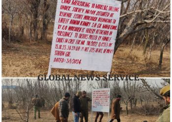 Police Attaches Orchard Land of Person Accused in Terror-related Act in Ganderbal