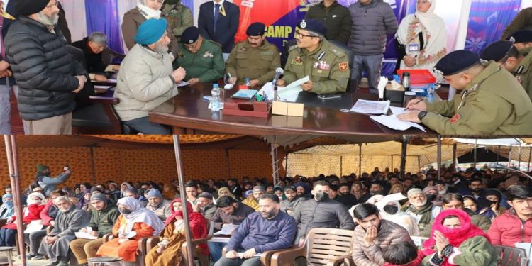 DGP J&K Holds Public Grievance Redressal Camp In Awantipora