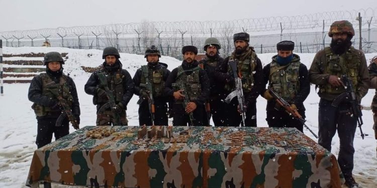 Security Forces Recover Cache of Arms, Ammo in Kupwara