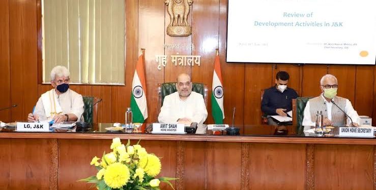 Amit Shah chairs security review meeting in J&K