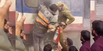 Train Catches Fire At Qazigund, All Passengers Safe