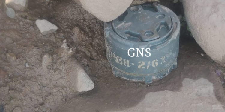 Rusted Mine Recovered in Rajouri