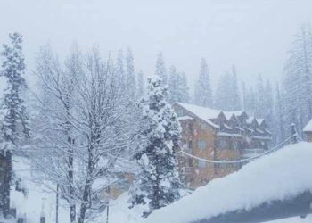 Rains, snow continue in Kashmir; Gulmarg receives 16 inches of snowfall