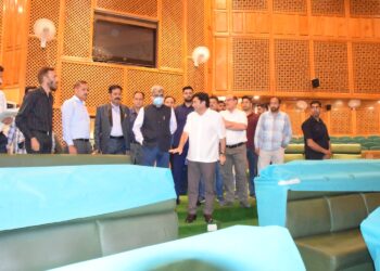 Atal Dulloo reviews progress of renovation of Assembly Complex Sgr